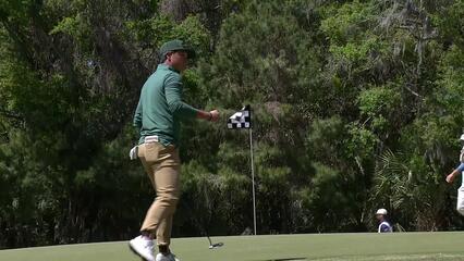 John Pak holes out for birdie on No. 6 at Club Car Championship
