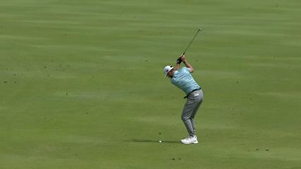 Cristobal Del Solar makes birdie on No. 16 at Simmons Bank Open