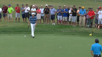 Michael Allen finds the cup for birdie at DICK'S Sporting Goods