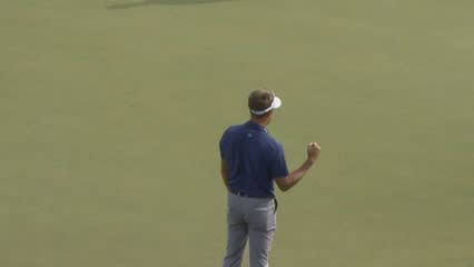 Stuart Appleby makes rare birdie on No. 18 at Shell