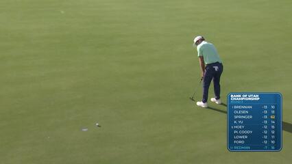 Doc Redman sinks 10-foot birdie putt on No. 17 at Bank of Utah