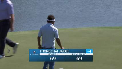 Thongchai Jaidee closes with lengthy birdie putt on No. 18 at Invited Classic