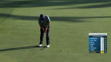 Jason Dufner makes short birdie putt at Fortinet Championship