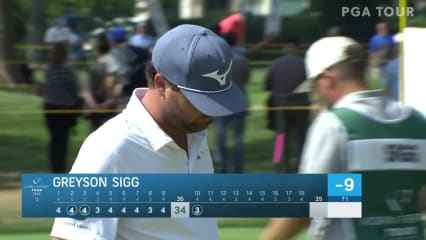 Greyson Sigg drains birdie putt on No. 10 at Boise Open