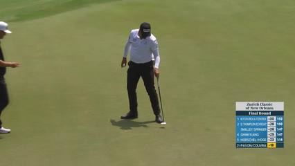 Pavon/Couvra makes birdie on No. 10 at Zurich Classic