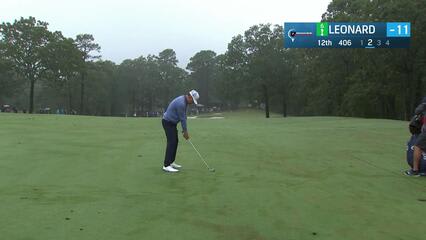Justin Leonard makes birdie on No. 12 at Simmons Bank Championship