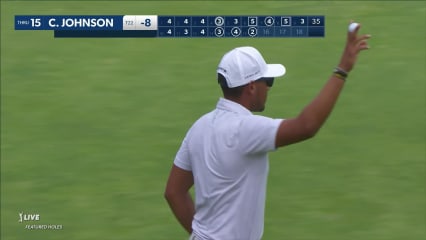 Chase Johnson sinks 23-footer for birdie at Rocket Mortgage