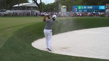 Si Woo Kim sinks 9-foot putt for birdie on No. 2 at RBC Heritage