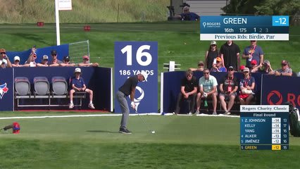 Richard Green makes birdie on No. 16 at Rogers Charity Classic