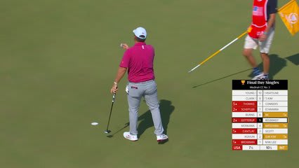 Chris Gotterup makes birdie on No. 5 at Sunday Singles