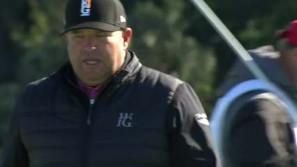 Jason Gore holes 27-footer for birdie at The RSM Classic