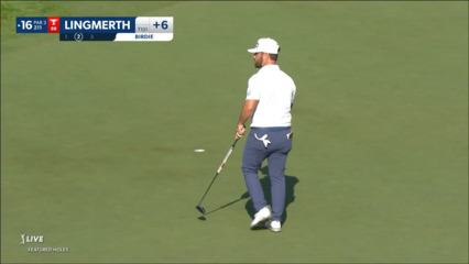 David Lingmerth makes 16-foot birdie putt at the Memorial