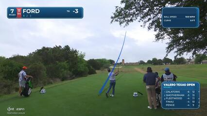 David Ford sinks 29-foot birdie putt on No. 7 at Valero