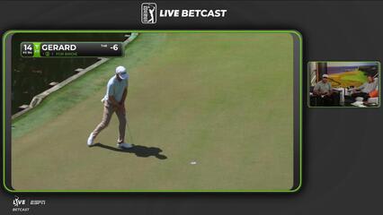 Ryan Gerard sinks 6-foot putt for birdie on No. 14 at RBC Heritage