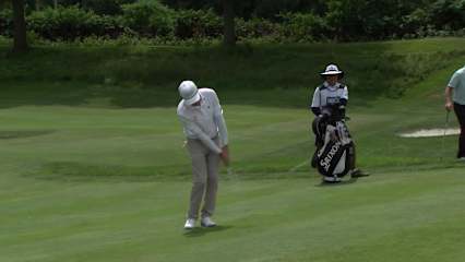 Jason Caron makes birdie on No. 16 at DICK'S Open