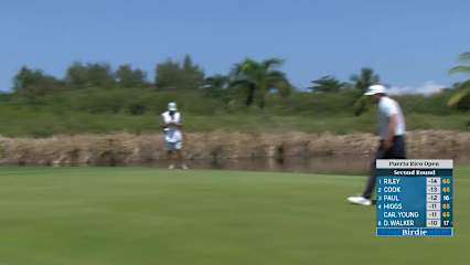 Quade Cummins drops birdie putt at Puerto Rico