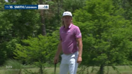 Cameron Smith/Marc Leishman makes birdie on No. 16 at Zurich Classic