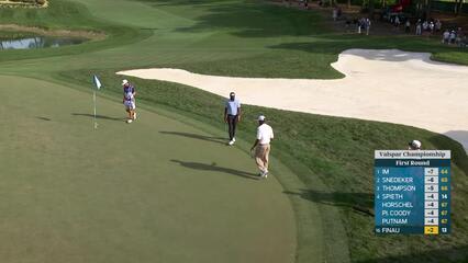 Tony Finau taps in from 1 foot for birdie on No. 14 at Valspar