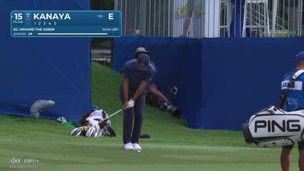Takumi Kanaya makes birdie on No. 15 at Wyndham