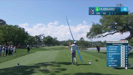 Mark Hubbard sinks 22-foot birdie putt on No. 12 at ONEflight Myrtle