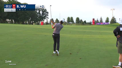 Brandon Wu sends in five-foot birdie putt at 3M Open