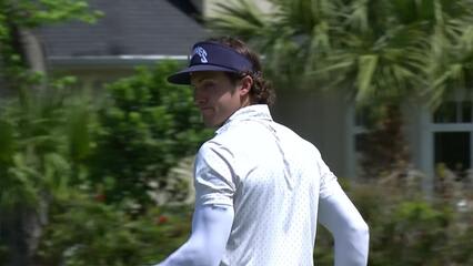 James Nicholas makes birdie putt on No. 17 at Club Car Championship
