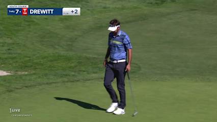 Brett Drewitt's tight tee shot leads to birdie at Farmers