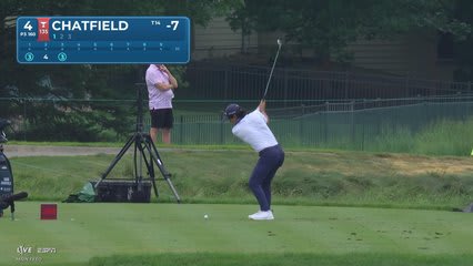 Davis Chatfield hits tee shot to 15 feet, sets up birdie on No. 4 at 3M Open