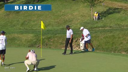 Jhonattan Vegas gets up-and-down from 39 yards for birdie on No. 5 at the Memorial