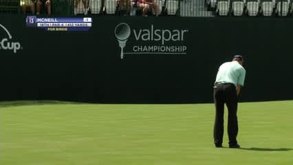 George McNeill finishes Round 2 with birdie putt at Valspar