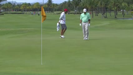 Tommy Gainey holes long eagle putt at Puerto Rico