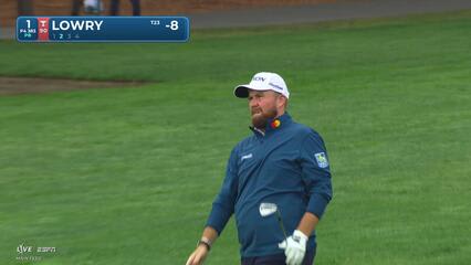 Shane Lowry sinks 26-foot birdie putt on No. 1 at AT&T Pebble Beach