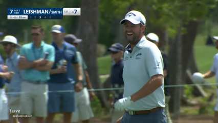 Cameron Smith/Marc Leishman get up-and-down for birdie at Zurich Classic