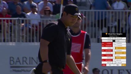 Tom Kim makes birdie on No. 10 at Sunday Singles