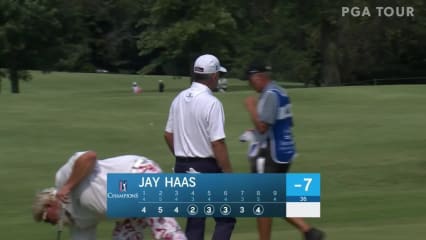 Jay Haas sinks birdie putt at Ascension Charity Classic