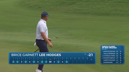 Garnett/Hodges makes birdie on No. 13 at Zurich Classic