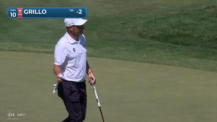 Emiliano Grillo sinks 5-foot birdie putt on No. 10 at Valspar