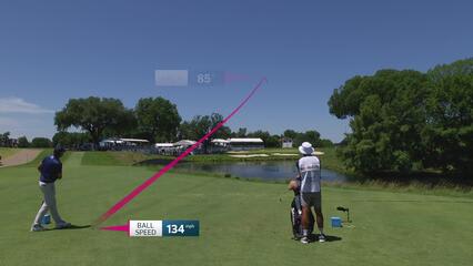 Keegan Bradley hits tee shot to 3 feet, sets up birdie on No. 13 at Charles Schwab