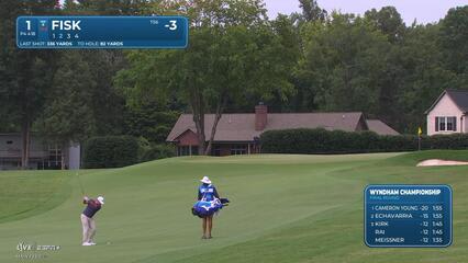 Steven Fisk makes birdie on No. 1 at Wyndham
