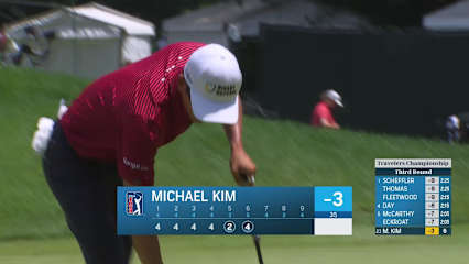 Michael Kim makes birdie on No. 6 at Travelers