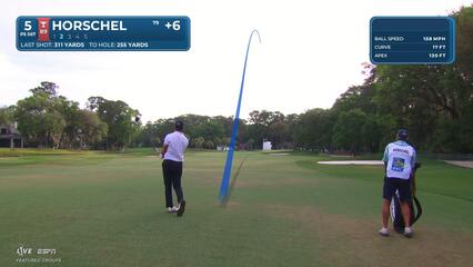 Billy Horschel taps in for birdie on No. 5 at RBC Heritage