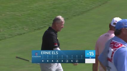 Ernie Els makes birdie on No. 8 at Mitsubishi Electric Championship at Hualalai