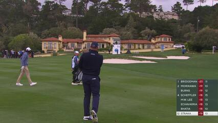 Sepp Straka hits 90-yard approach to 9 feet, sets up birdie on No. 11 at AT&T Pebble Beach