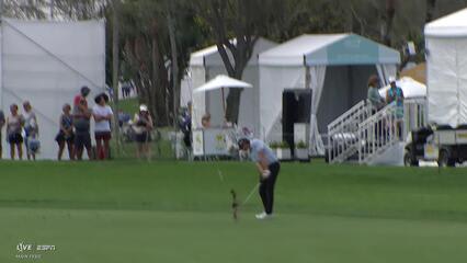 Nico Echavarria hits 102-yard approach to 9 feet, makes birdie on No. 18 at Cognizant Classic