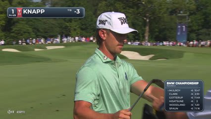 Jake Knapp's 118-yard approach sets up birdie on No. 1 at BMW Championship