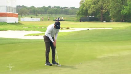 Anders Albertson drains birdie at Veritex Bank Championship