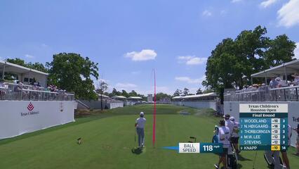 Jake Knapp hits 151-yard tee shot to 7 feet, sets up birdie on No. 15 at Texas Children's