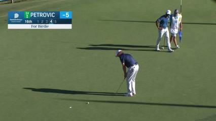 Tim Petrovic makes birdie putt at Dominion