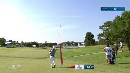 Adrien Dumont de Chassart makes birdie on No. 18 at NV5 Invitational