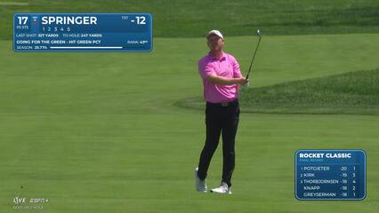 Hayden Springer makes birdie on No. 17 at Rocket Classic